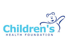 Logo of Children's Health Foundation, who Sloan Stone Design Supports.