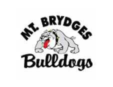 Logo of Mount Brydges Bulldogs, who Sloan Stone Design Supports.