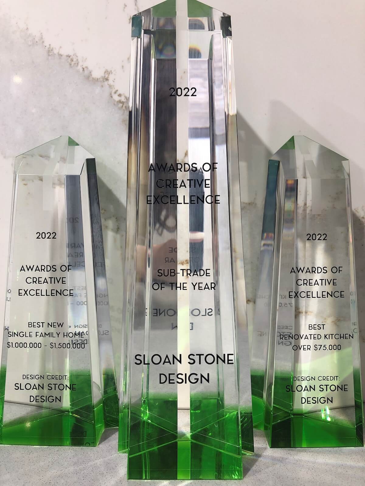 Three awards from the London Home Builders Association Awards of Creative Excellence.